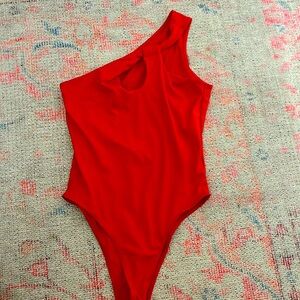 red bodysuit size xs